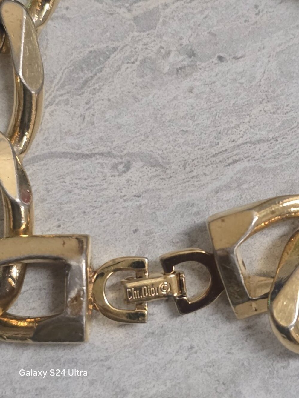 vintage Christian Dior chunky curb chain link bracelet - Picture 4 of 4